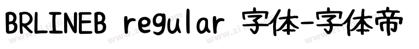BRLINEB regular 字体字体转换